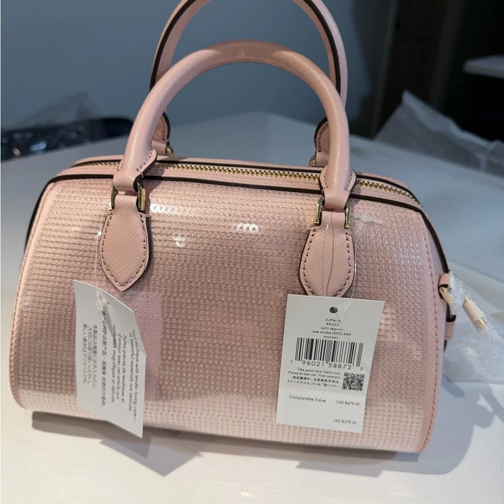 Kate Spade Handbag - Madison Sequin Small Dolly Duffle - Pink‎ - NWT